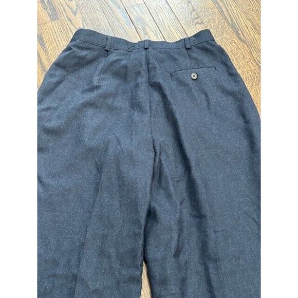 Lauren Ralph Lauren Worsted Wool Dress Pants Trousers Pleated Front Blue Size 10 - Picture 3 of 10